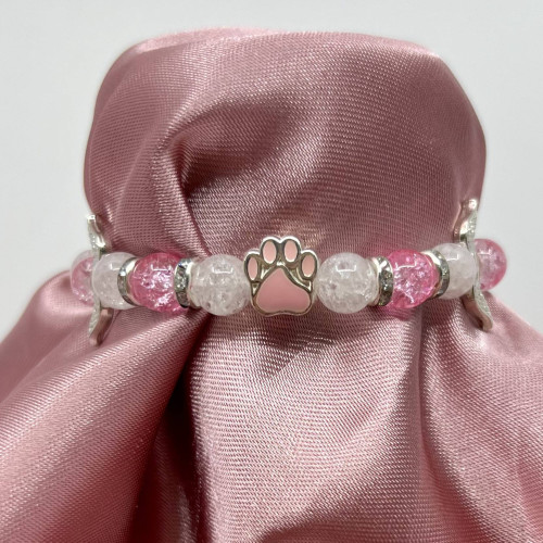 Vzpomínkový náramek kocourka Moríska - růžový 3