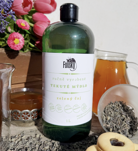 Tekuté mýdlo 1l - Zelený čaj 1