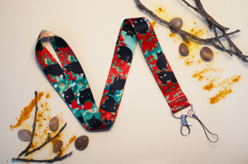 Klíčenka na krk - červenozelená 1