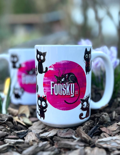 Fouskohrnek s černými kočičkami 🐾 1