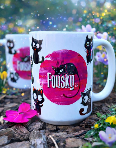 Fouskohrnek s černými kočičkami 🐾 1