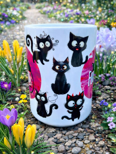 Fouskohrnek s černými kočičkami 🐾 4