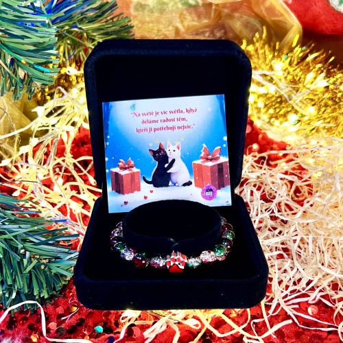Vánoční náramek s tlapičkou - v dárkovém balení 3