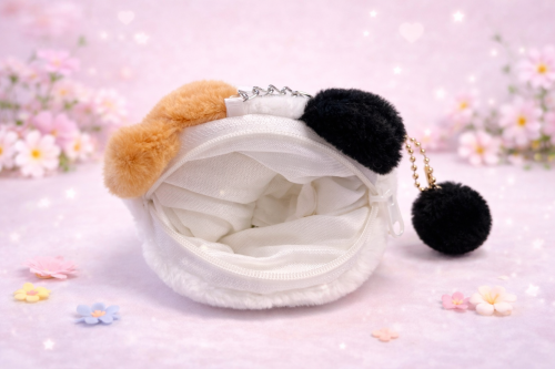 Klíčenka a peněženka - tříbarevná kočička 2