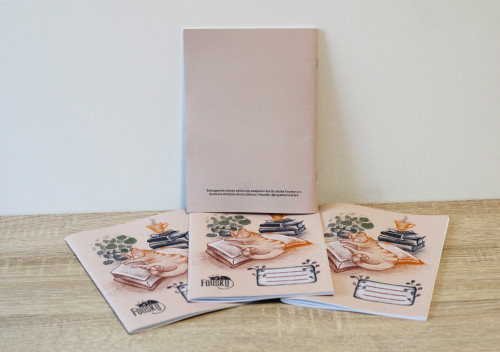 Linkovaný sešit A5 Fousky - béžový 6