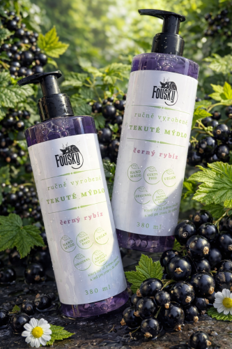 Tekuté mýdlo s pumpičkou - Černý rybíz 1