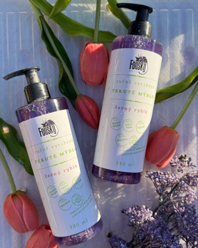 Tekuté mýdlo s pumpičkou - Černý rybíz 1