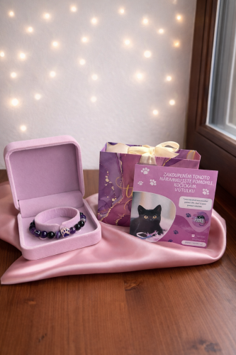 Fialová tlapička - achát 2