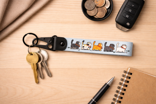 Klíčenka s pevnou karabinou 1