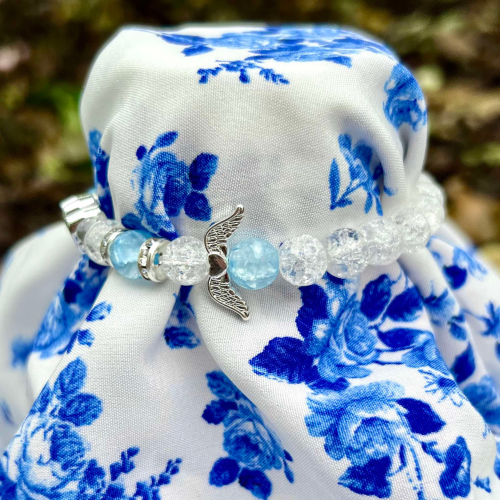 Vzpomínkový náramek kocourka Moríska - modrý 3