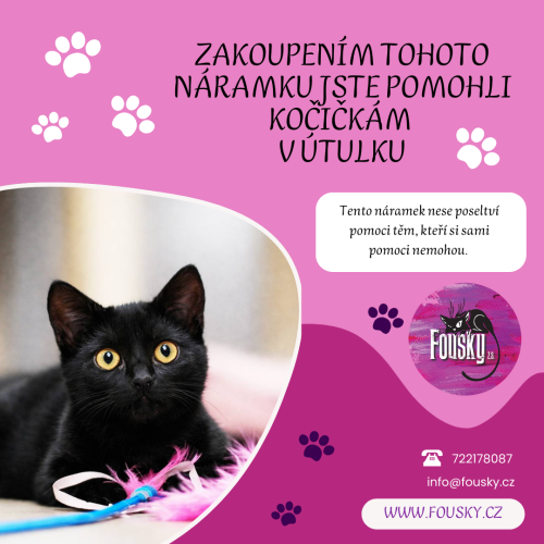 Náramek fialovorůžový - Pomáhám plnit mističku 3