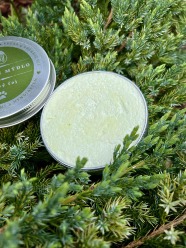 Šlehané mýdlo s vůní zeleného čaje 2