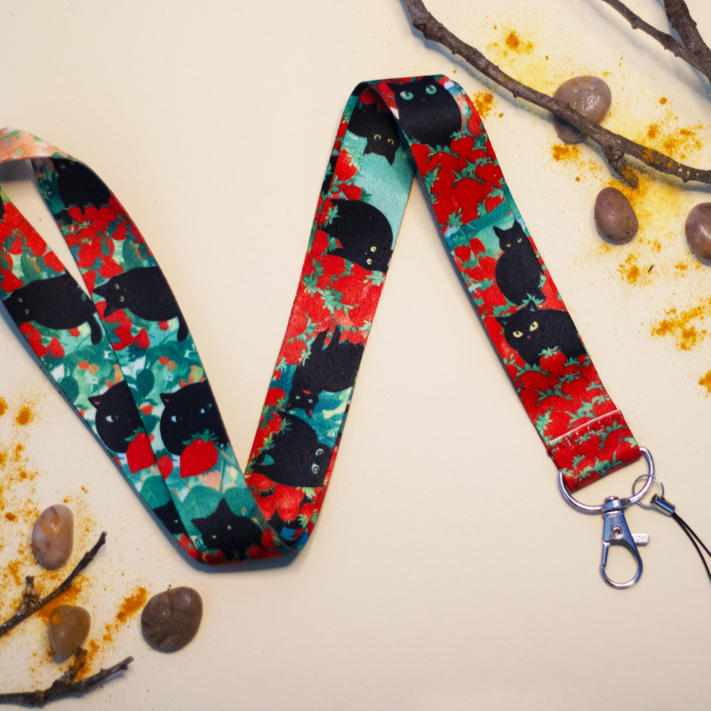 Klíčenka na krk - červenozelená