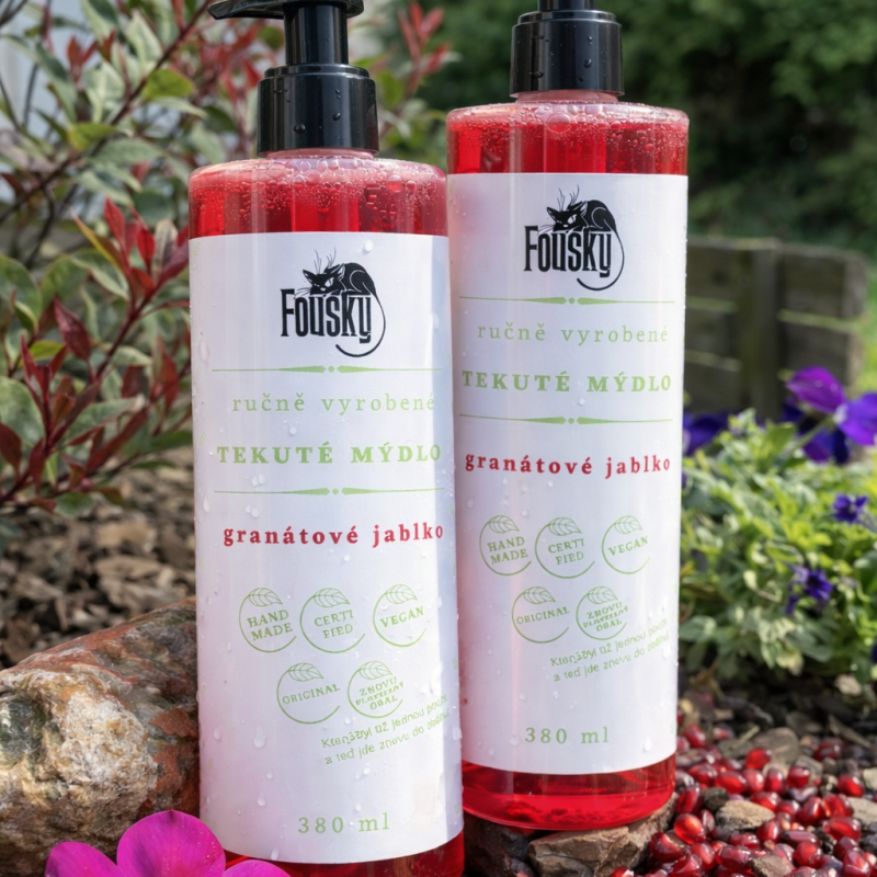 Tekuté mýdlo s pumpičkou - Granátové jablko