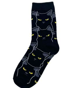 Dámské ponožky - černá kočka