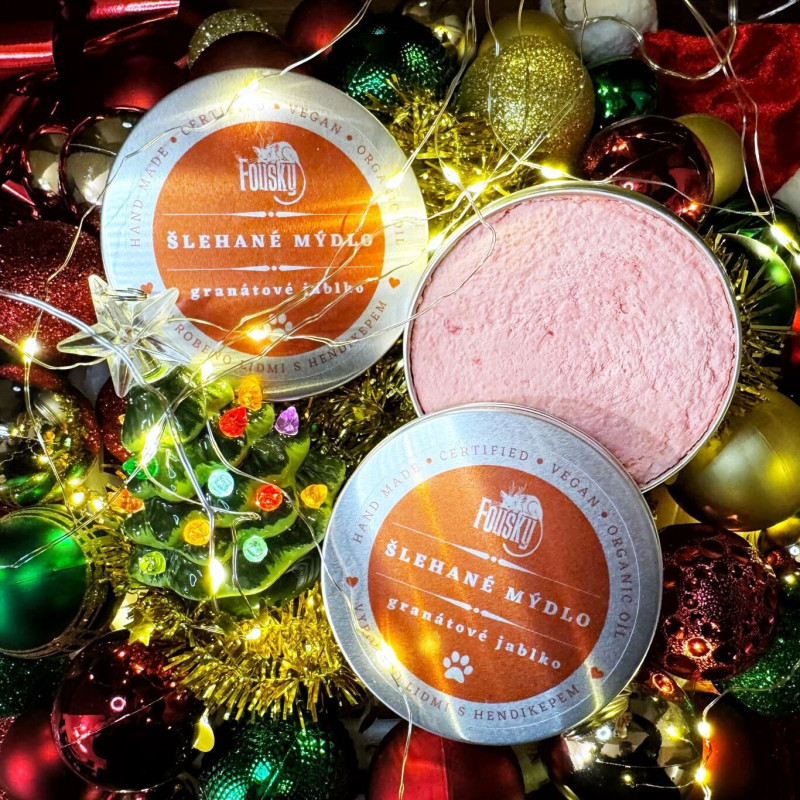 Šlehané mýdlo s vůní granátového jablka