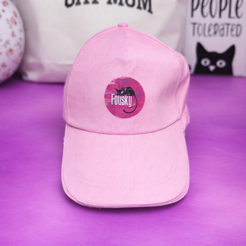 Kšiltovka Fousky z.s. - růžová