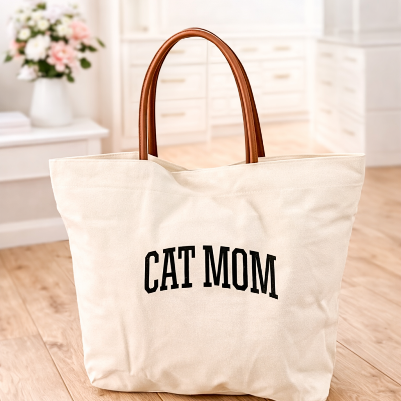 Plátěná taška „CAT MOM“ 🐾