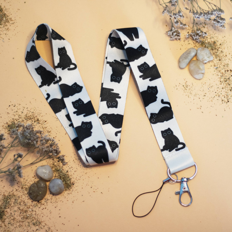 Klíčenka - černé kočičky