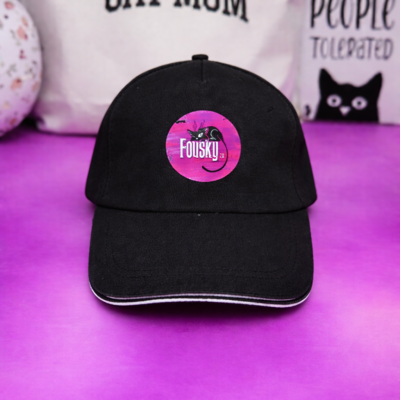 Kšiltovka Fousky z.s. - černá