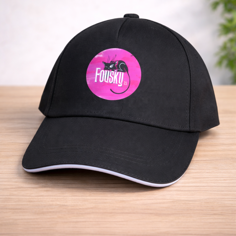 Kšiltovka Fousky z.s. - černá