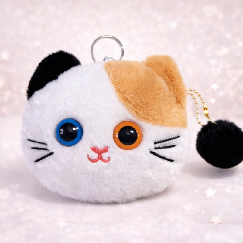 Klíčenka a peněženka - tříbarevná kočička