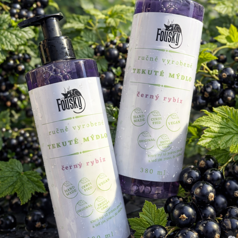 Tekuté mýdlo s pumpičkou - Černý rybíz