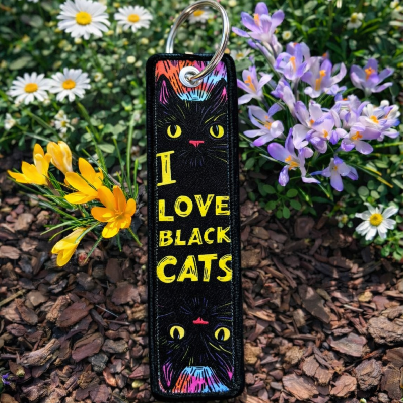 Klíčenka I Love Black Cats