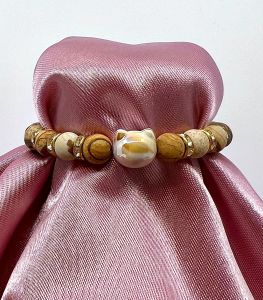 Náramek z minerálů - Kočičí víla zlatá