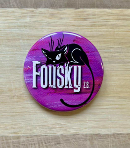 Placka s logem Fousky z.s. - velká