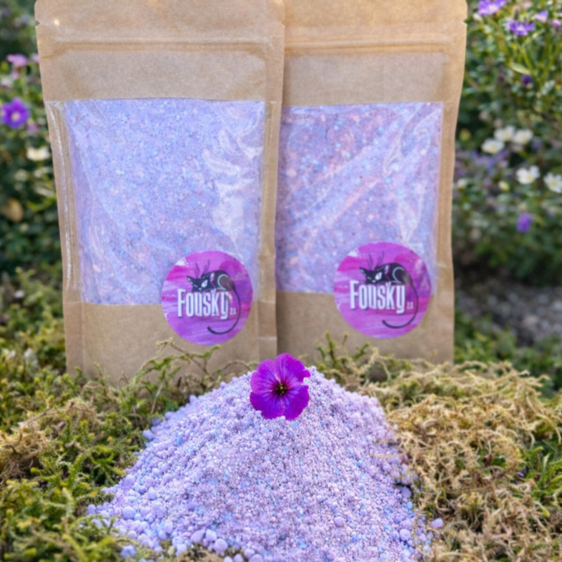 Šumivá sůl do koupele s vůní levandule