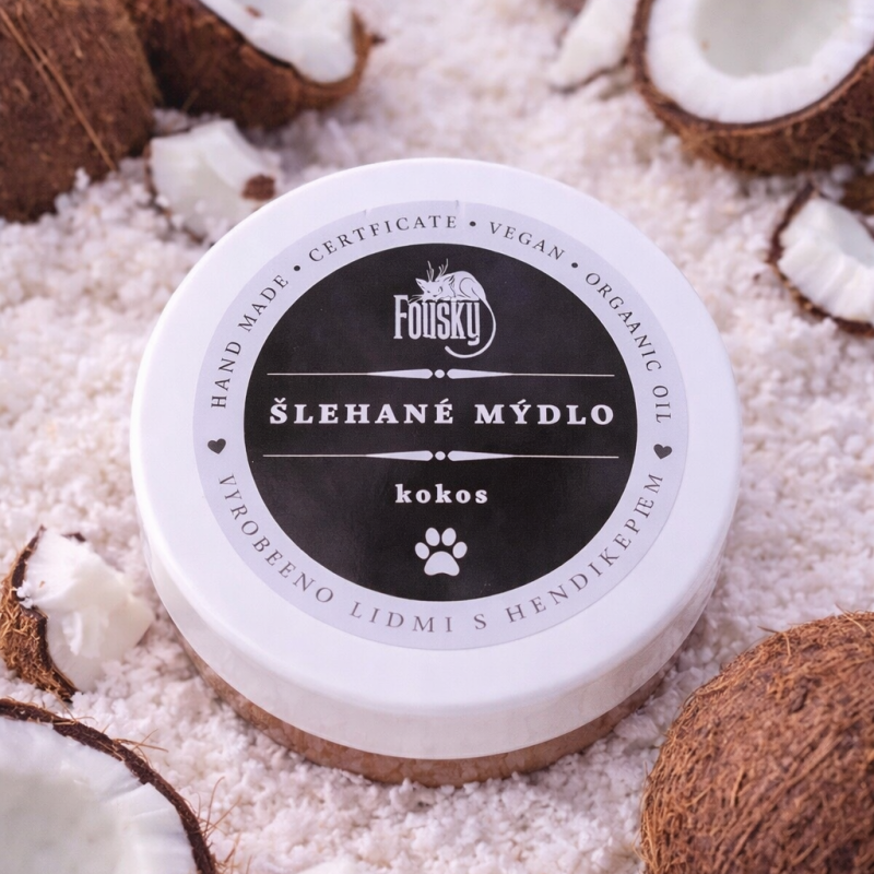 Šlehané mýdlo s vůní kokosu