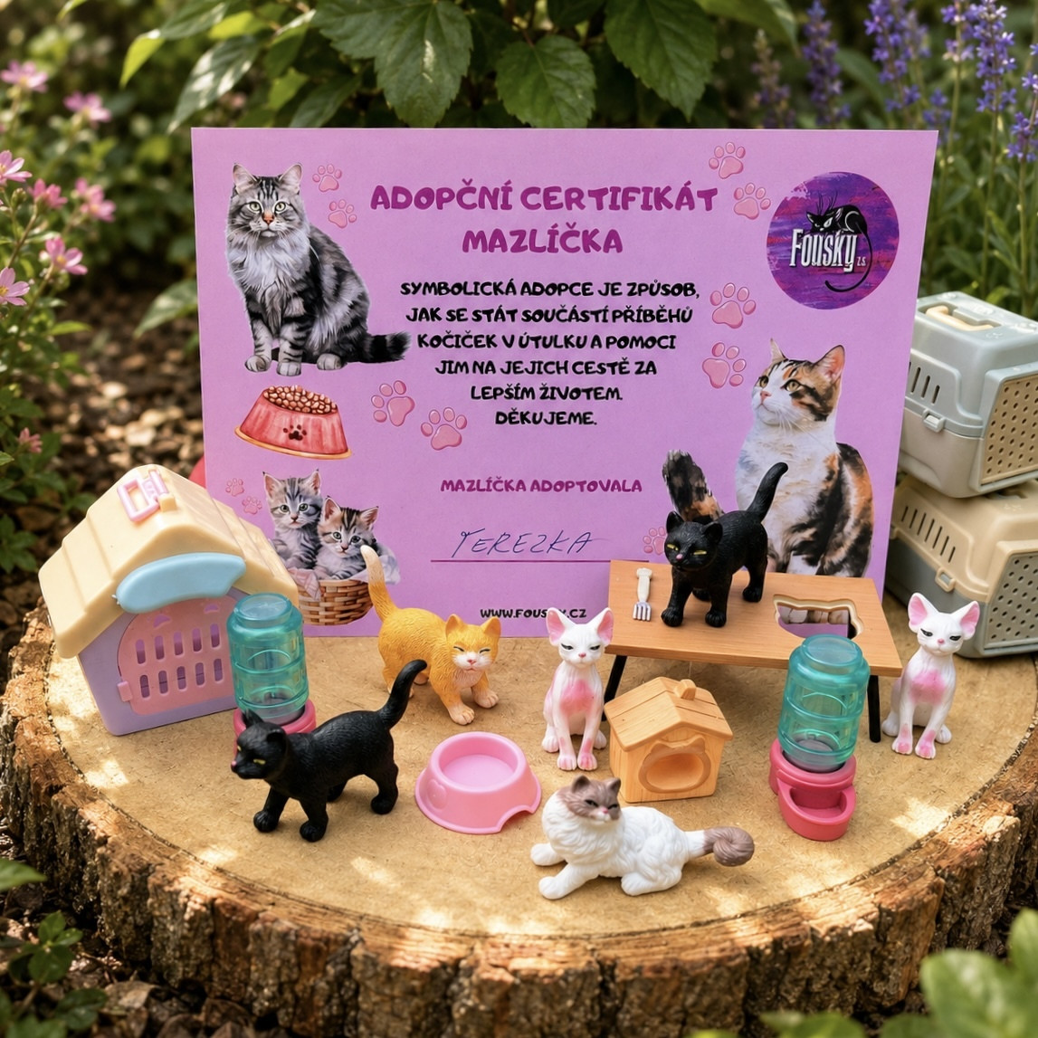 Adoptuj mazlíčka - balíček symbolické adopce pro holčičky 2