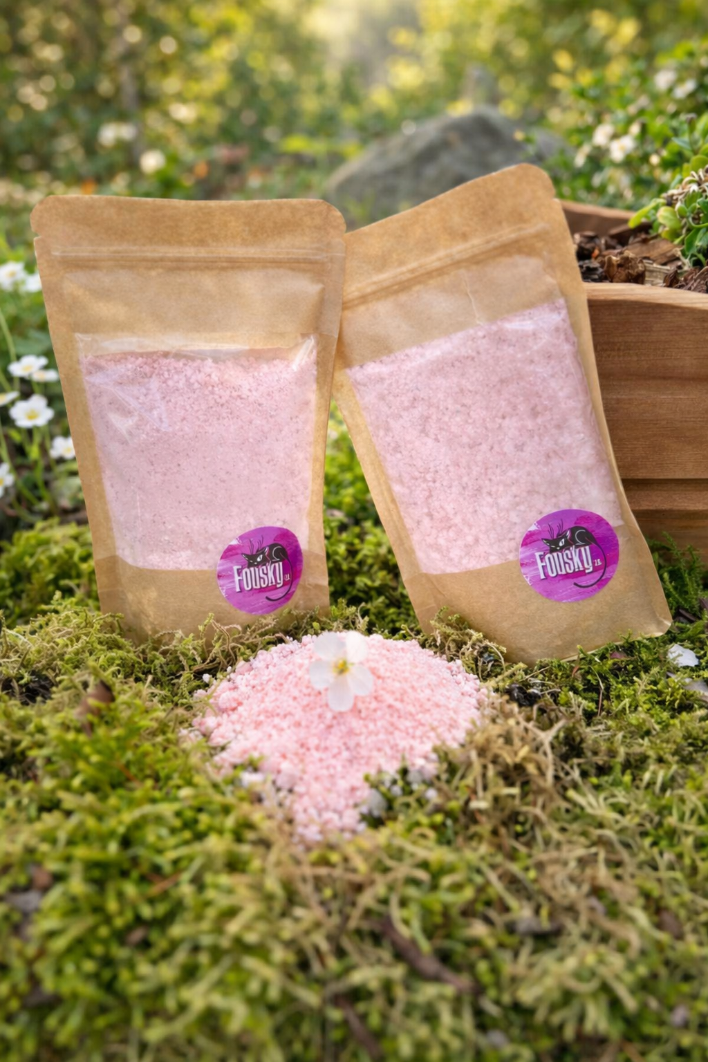 Šumivá sůl do koupele s vůní višně a marcipánu