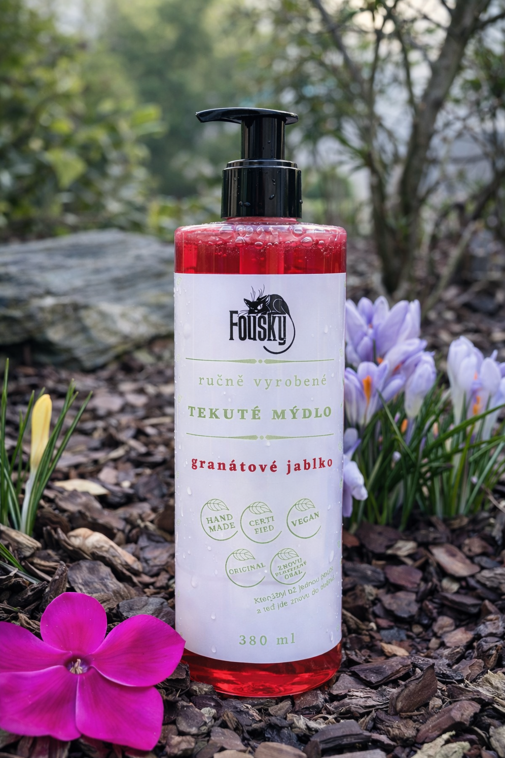 Tekuté mýdlo s pumpičkou - Granátové jablko 2