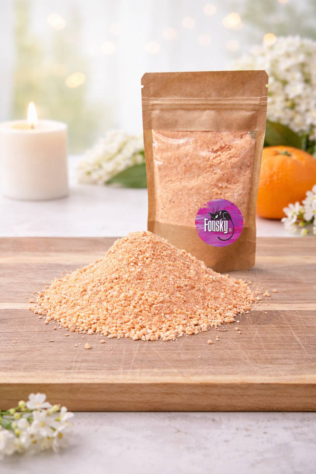 Šumivá sůl do koupele s vůní mandarinky 2