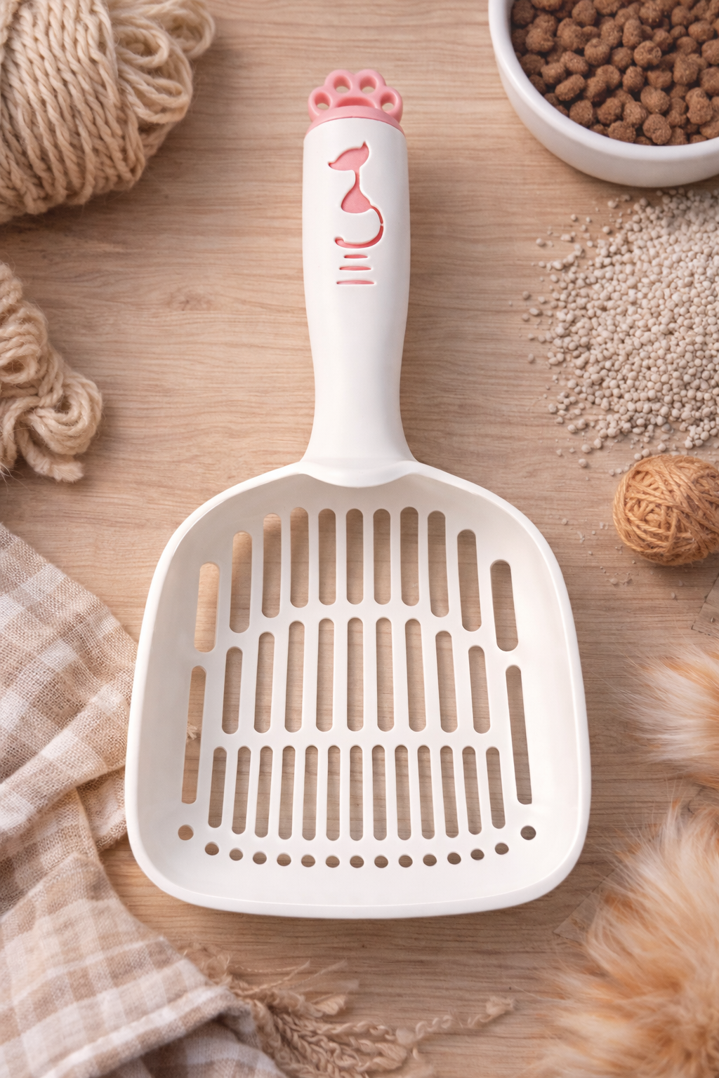 Lopatka na trus - bílá