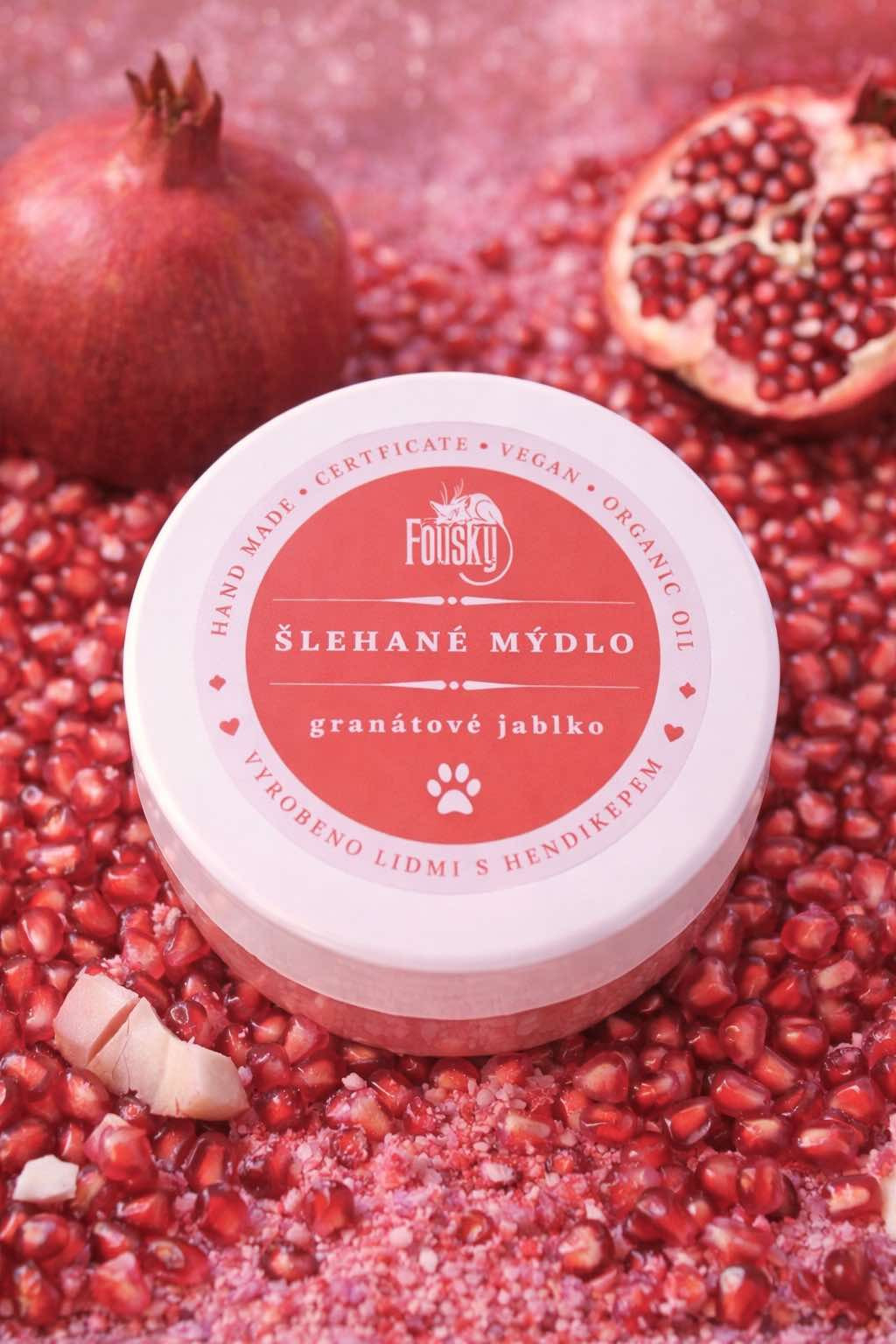 Šlehané mýdlo s vůní granátového jablka
