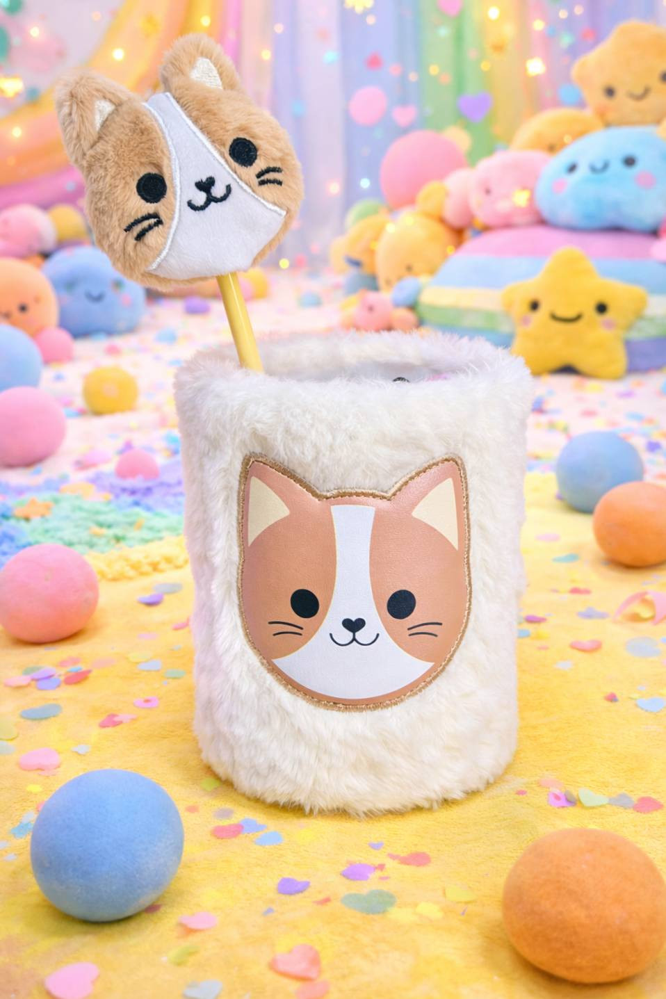 Kočičí stojánek na propisky a propiska