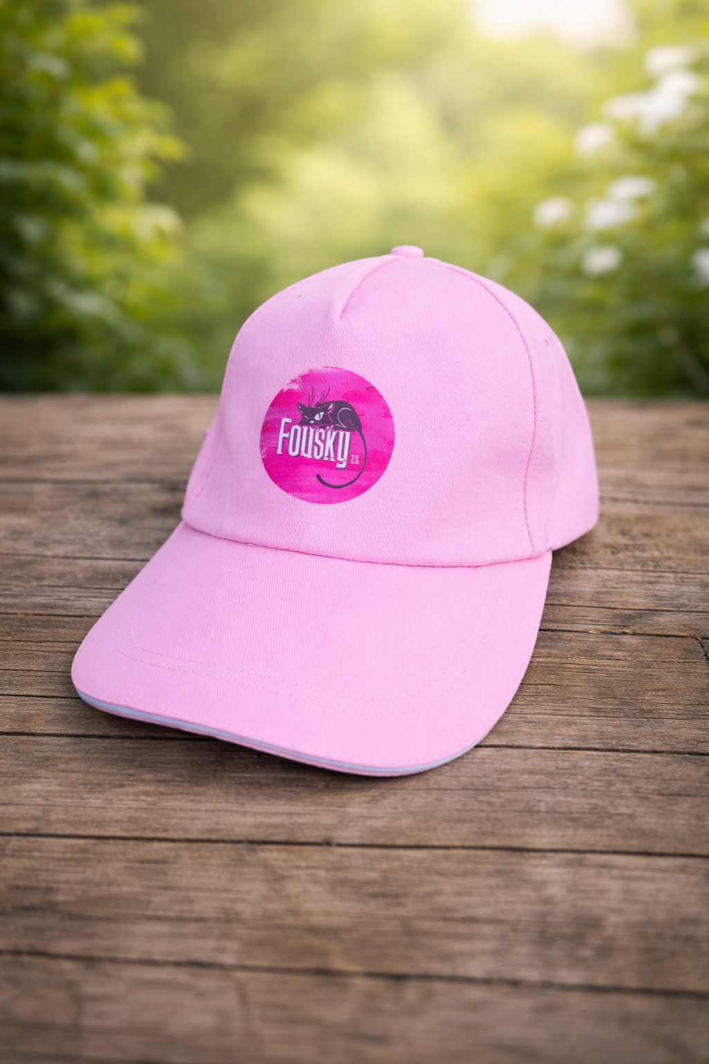 Kšiltovka Fousky z.s. - růžová