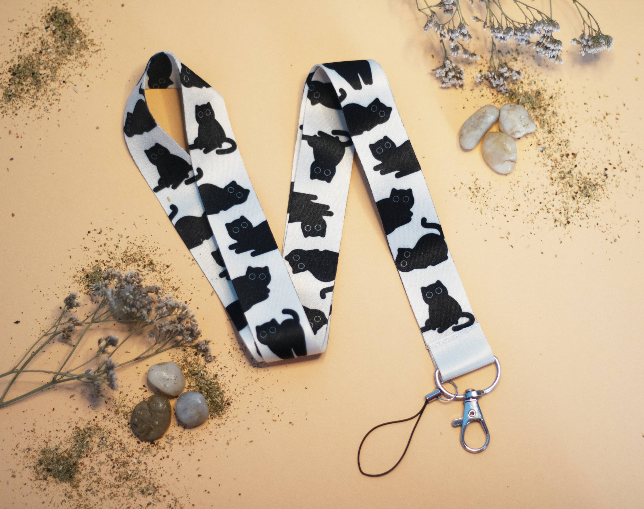 Klíčenka - černé kočičky