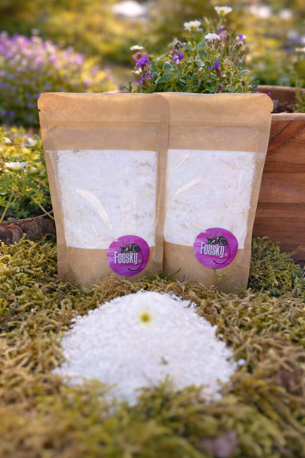 Šumivá sůl do koupele s vůní citronové trávy