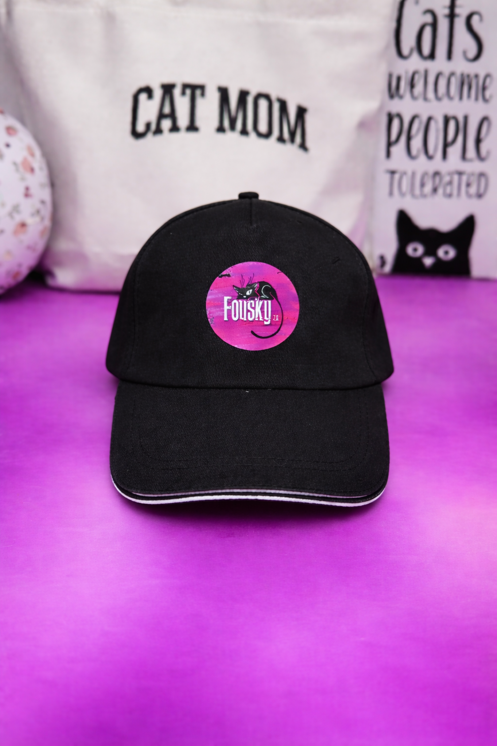 Kšiltovka Fousky z.s. - černá