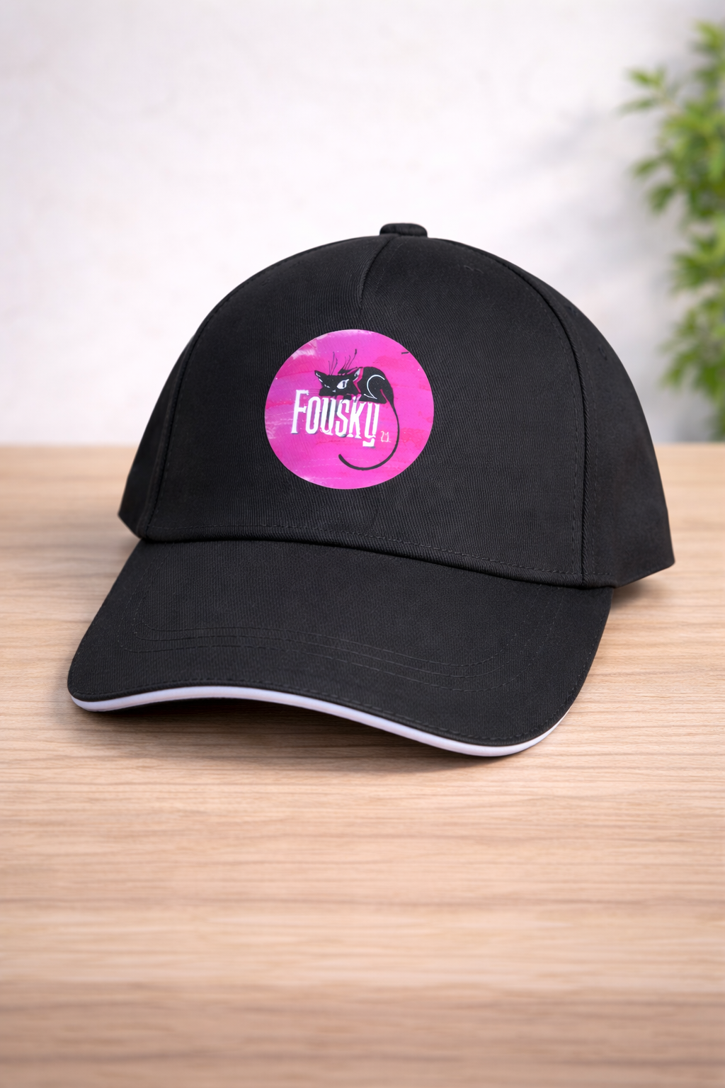 Kšiltovka Fousky z.s. - černá