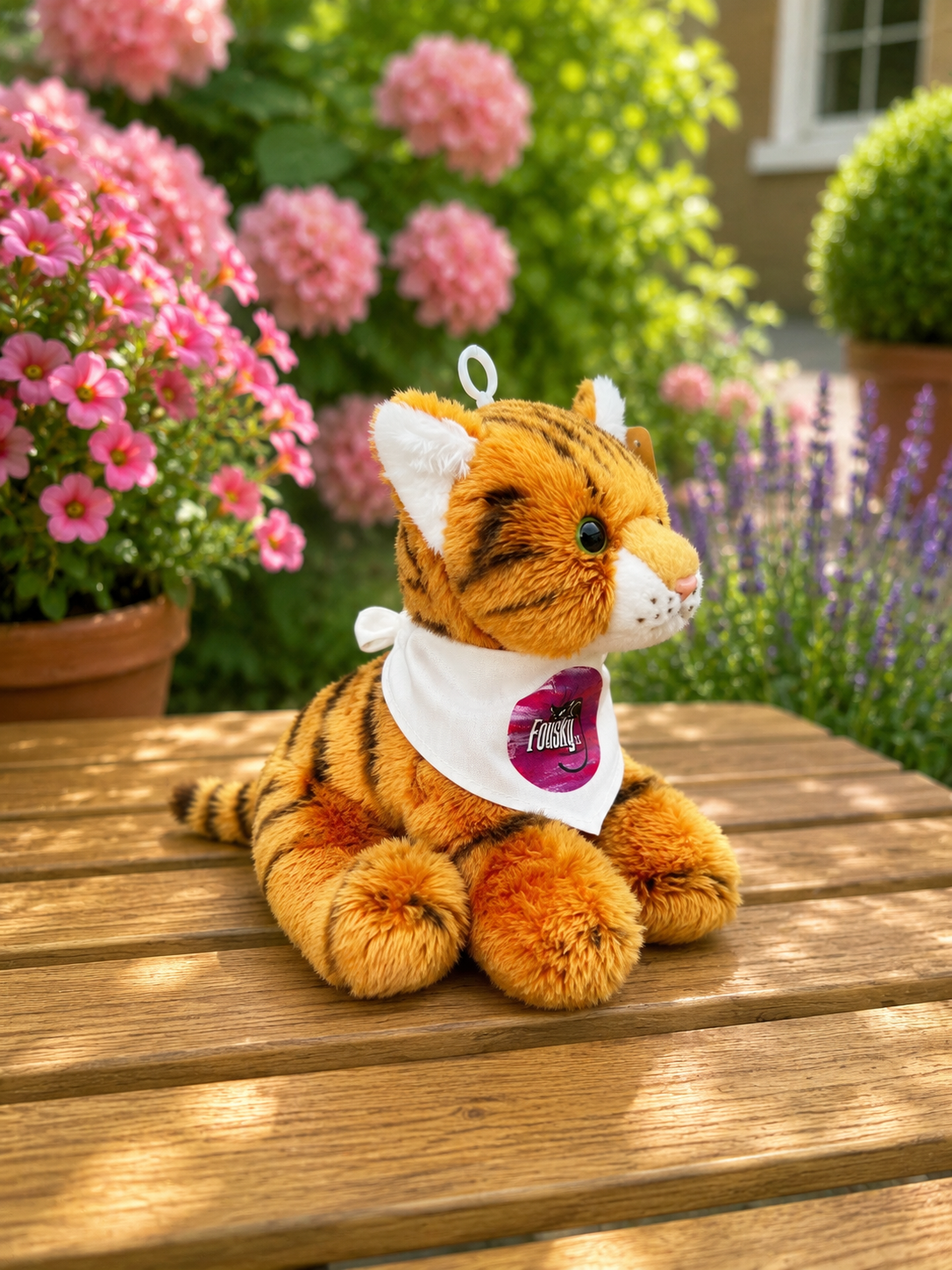 Plyšová kočička sedící 14 cm ECO-FRIENDLY - hnědá 2