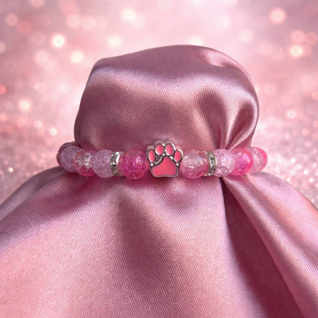 Náramek - zářivě růžový