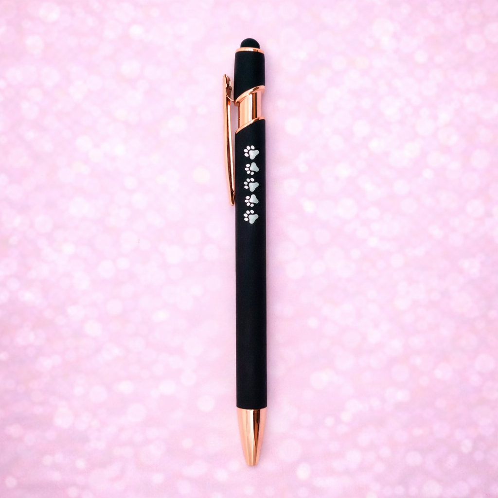 Propiska s tlapičkami - černá