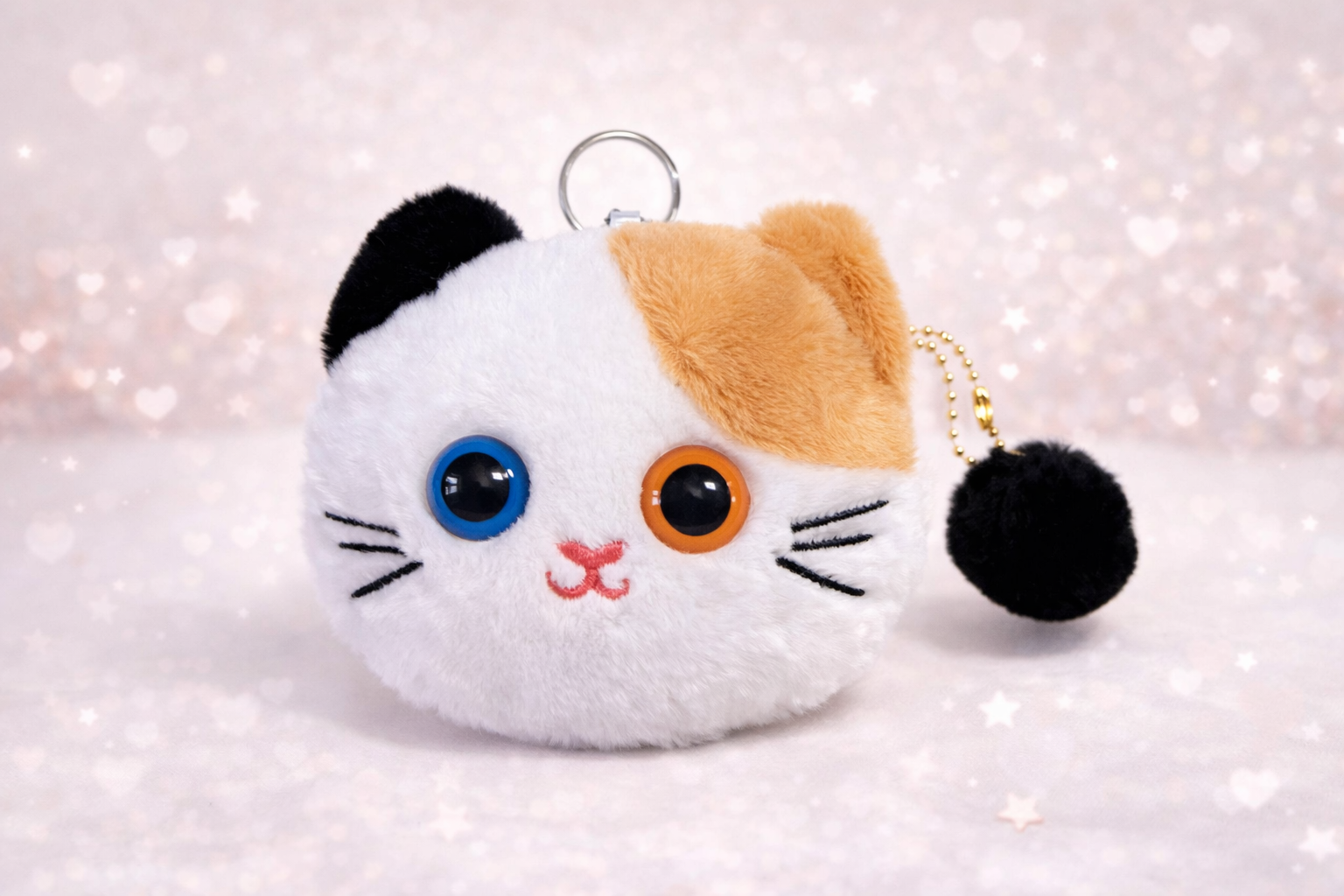 Klíčenka a peněženka - tříbarevná kočička