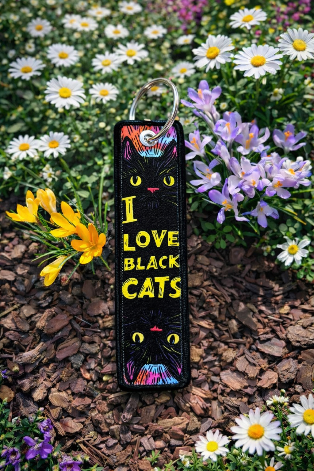 Klíčenka I Love Black Cats