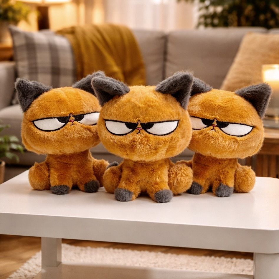 Plyšová kočička - zrzavá 2